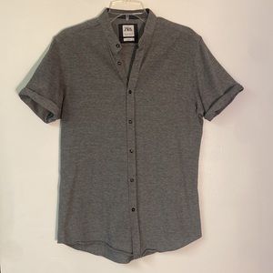 Zara Slim Fit short sleeve button up